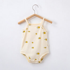 ロンパース　レモン柄