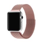 アップルウォッチバンド　マグネット　ピンク　金属