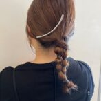 ヘアアクセサリー　コーム　メタルコーム　シルバー