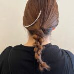 ヘアアクセサリー　コーム　メタルコーム　シルバー