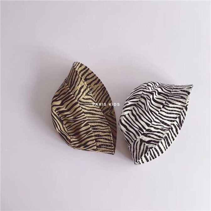 アニマルバケハ　キッズ帽子　ゼブラ柄　防止　子供用