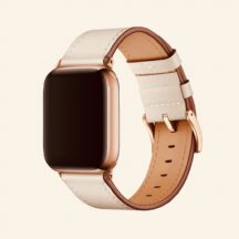 Apple Watchバンド 　PUレザー　クラシカルデザイン　ピンクベージュ