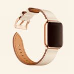 アップルウォッチバンド　ピンクベージュ　アイボリー　革