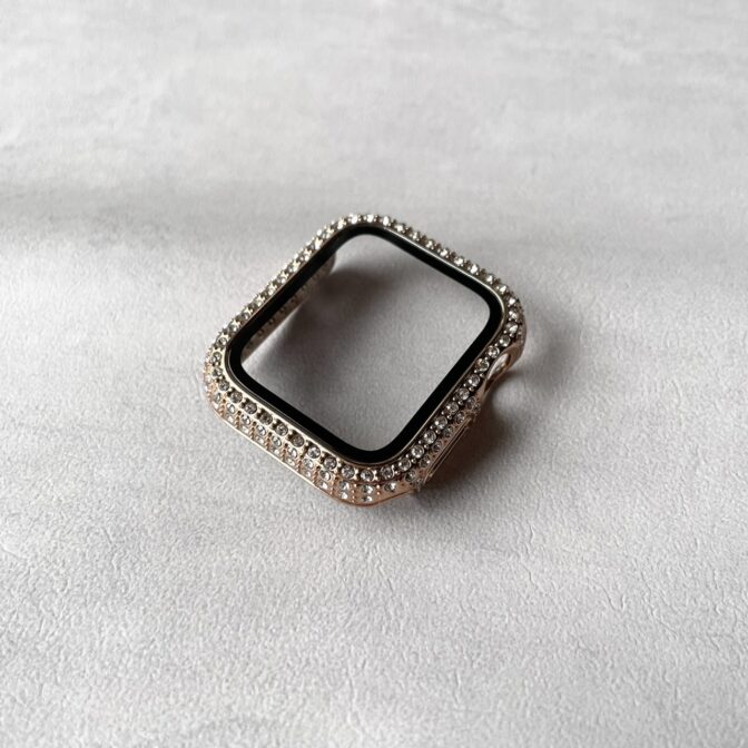 キラキラ　Apple Watch　ピンクゴールド