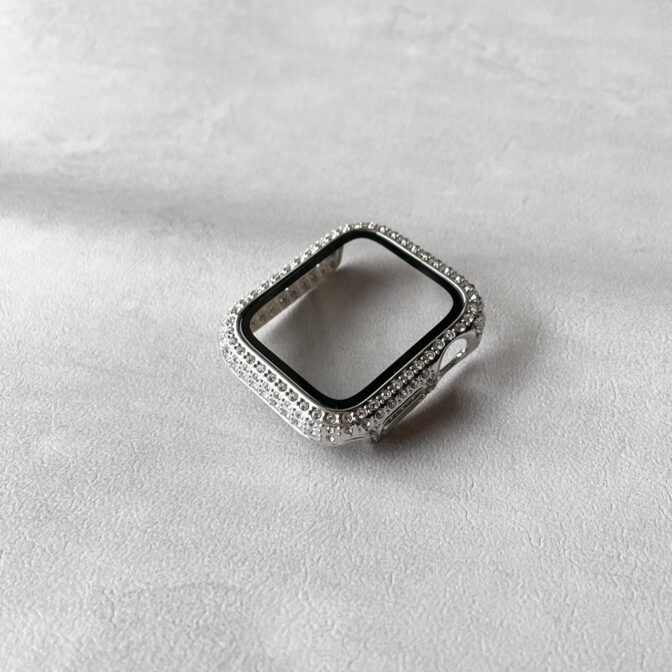 キラキラ　Apple Watch 　シルバー