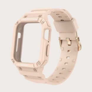 フレーム一体型Apple Watch バンド　スポーツカジュアル　ベビーピンク