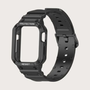 フレーム一体型Apple Watch バンド　スポーツカジュアル　ブラック