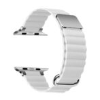 アップルウォッチバンド　マグネット　ホワイト　白　シルバー