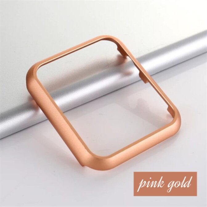 アップルウォッチ　フレーム　ピンクゴールド　シャンパンゴールド　カバー　マット