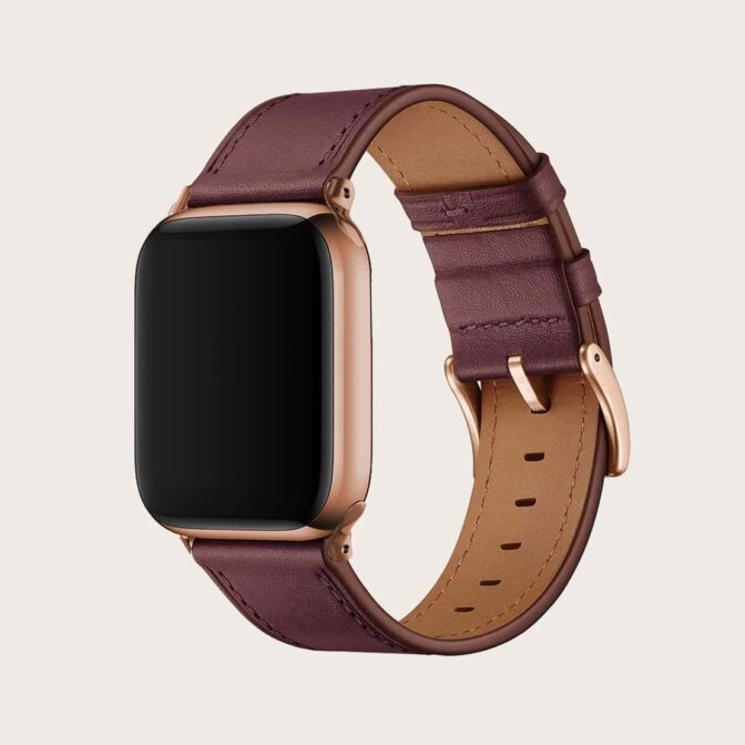 アップルウォッチバンド　ブラウン　革