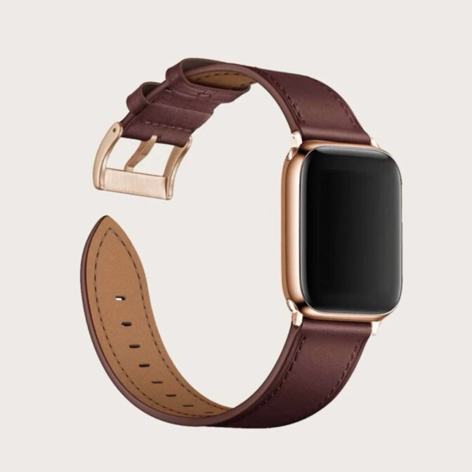 アップルウォッチバンド　ブラウン　革