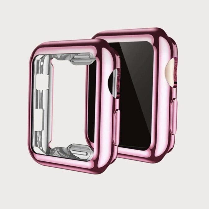 アップルウォッチ　カバー　ピンク　TPU