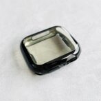 Apple Watch アップルウォッチ　全面カバー　メタリックカラー　TPU 　柔らか　黒　ブラック