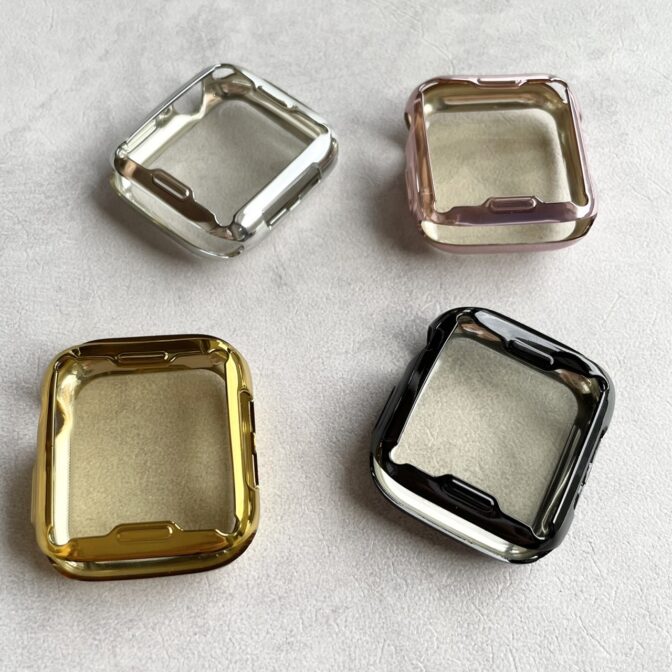 Apple Watch アップルウォッチ　全面カバー　メタリックカラー　TPU 　柔らか