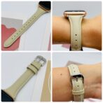 アップルウォッチ　バンド　細身　ホワイト