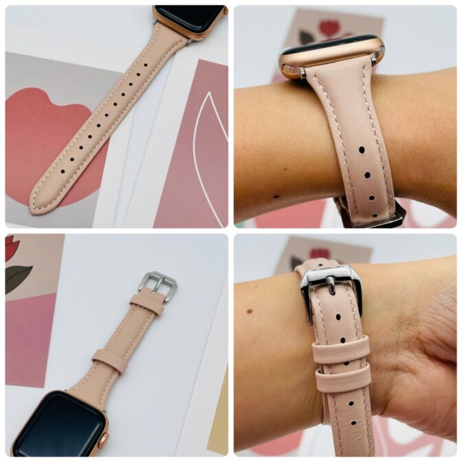 アップルウォッチ　バンド　細身　ピンク