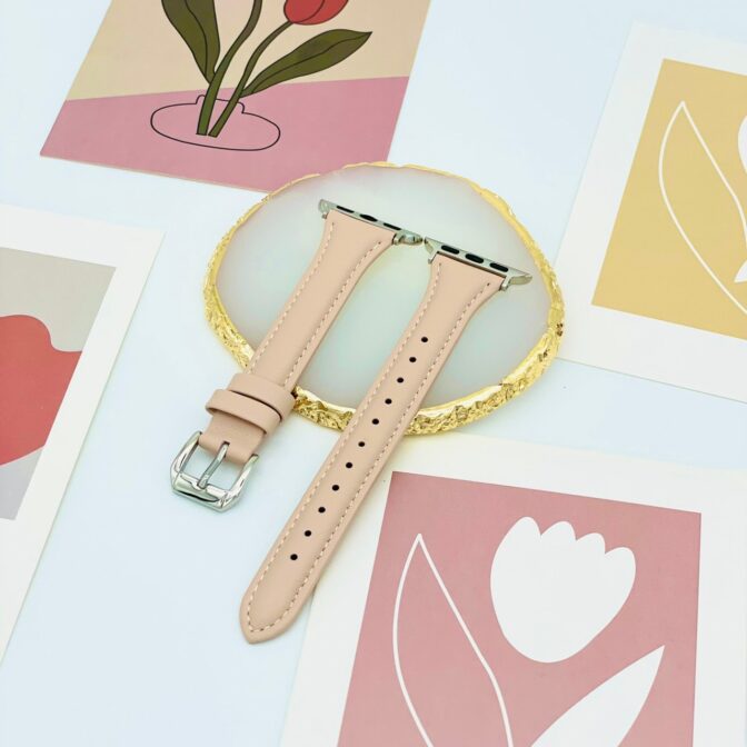 アップルウォッチ　バンド　細身　ピンク