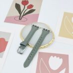 アップルウォッチ　バンド　細身　グレー