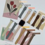 アップルウォッチ　バンド　細身　ホワイト